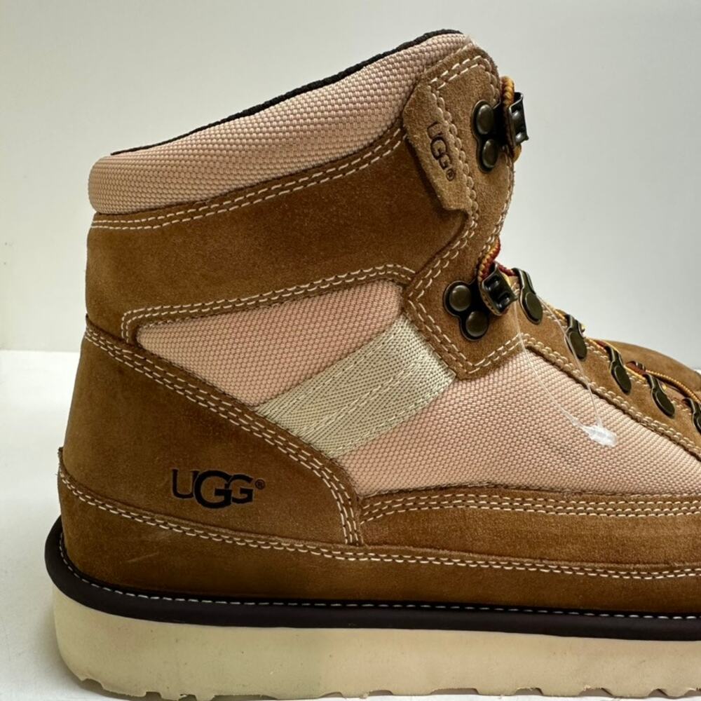 NWOT UGG Men's Highland Hiker Books Hiking Chestnut Brown Suede Mesh Size 14 - Picture 4 of 13